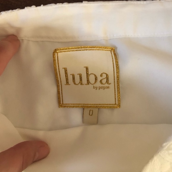 NWT Luba by Payne white lace linen skirt - Picture 5 of 6